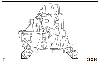 Toyota Corolla. Fix manual transaxle assy
