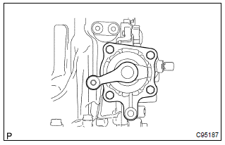 Toyota Corolla. Remove shift & select lever shaft assy