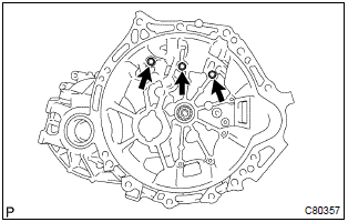 Toyota Corolla. Remove manual transmission case