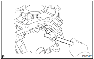 Toyota Corolla. Remove reverse restrict pin assy