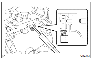 Toyota Corolla. Remove reverse restrict pin assy