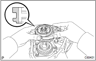 Toyota Corolla. Install gear shift fork no.3