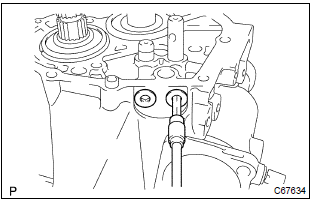 Toyota Corolla. Remove shift detent ball