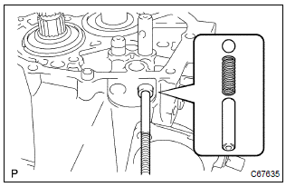 Toyota Corolla. Remove shift detent ball