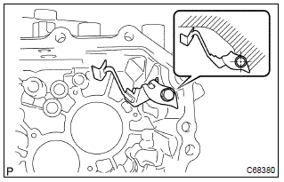 Toyota Corolla. Install oil receiver pipe no.1