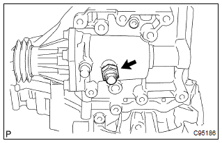 Toyota Corolla. Install lock ball assy no.1