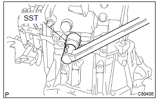 Toyota Corolla. Install back up lamp switch assy