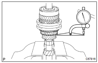 Toyota Corolla. Inspect 3rd gear thrust clearance