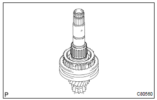 Toyota Corolla. Remove 4th gear needle roller bearing