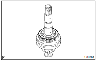 Toyota Corolla. Remove 4th gear synchronizer ring