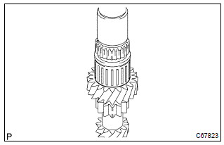 Toyota Corolla. Remove 3rd gear needle roller bearing