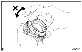 Toyota Corolla. Inspect 4th gear synchronizer ring