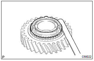 Toyota Corolla. Inspect synchronizer ring no.1