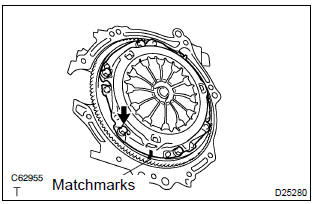 Toyota Corolla. Remove clutch cover assy