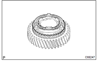 Toyota Corolla. Install synchronizer ring set no.2