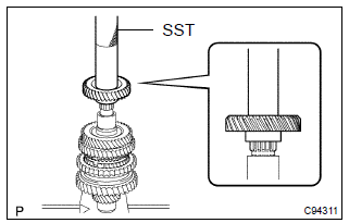 Toyota Corolla. Install 4th driven gear