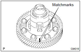 Toyota Corolla. Remove front differential ring gear