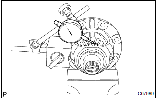 Toyota Corolla. Adjust front differential side gear backlash