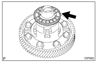 Toyota Corolla.  Install speedometer drive (mtm) gear