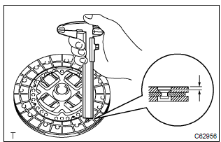 Toyota Corolla. Inspect clutch disc assy