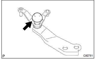 Toyota Corolla. Remove selecting bellcrank dust cover no.1