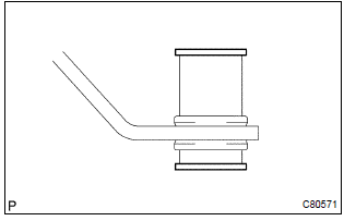 Toyota Corolla. Remove selecting bellcrank no.2 Bush