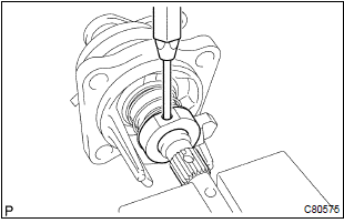 Toyota Corolla. Remove select inner lever