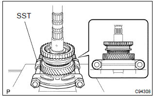 Toyota Corolla. Remove 1st gear