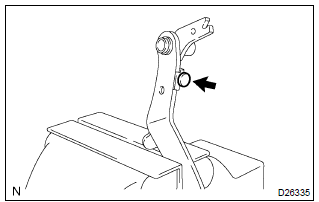 Toyota Corolla. Remove clutch pedal no.1 Cushion