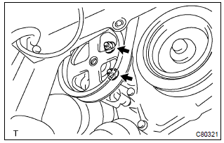 Toyota Corolla. Install vane pump assy