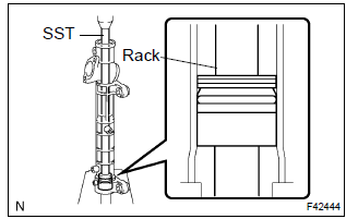 Toyota Corolla. Remove power steering rack