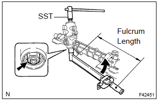 Toyota Corolla. Install power steering control valve