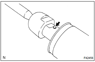 Toyota Corolla. Install steering rack end sub–assy