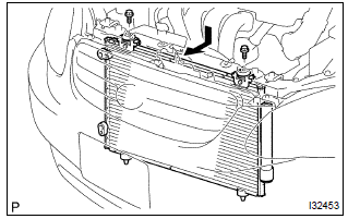 Toyota Corolla. Install w/receiver condenser assy