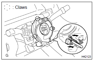 Toyota Corolla. Remove spiral cable sub–assy