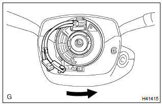 Toyota Corolla. Center spiral cable