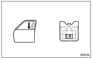 Toyota Corolla.  Inspect power window regulator motor