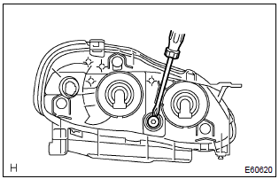 Toyota Corolla.  Headlight aim only