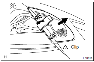 Toyota Corolla. Remove back up lamp assy lh