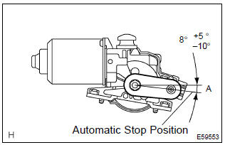 Toyota Corolla. Windshield wiper motor assy