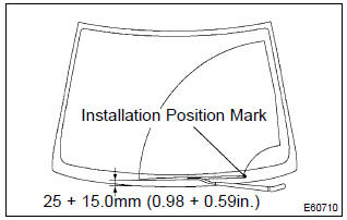 Toyota Corolla. Install fr wiper arm lh