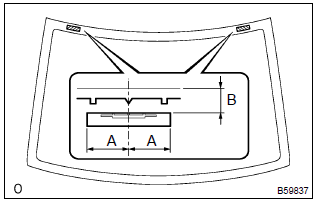 Toyota Corolla. Install back windw glass stopper no.2