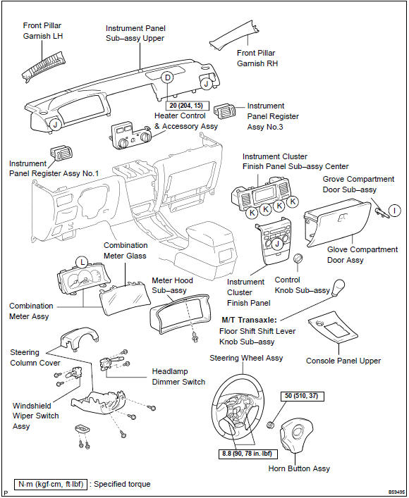 Toyota Corolla. Components