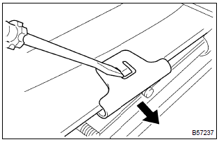 Toyota Corolla. Remove separate type front seat back cover