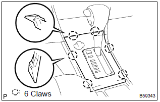 Toyota Corolla. Remove console panel upper