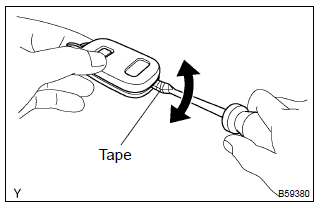 Toyota Corolla. Replace transmitter battery