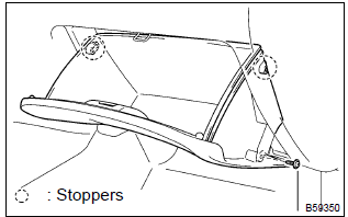 Toyota Corolla. Remove glove compartment door assy