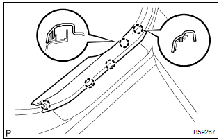 Toyota Corolla. Remove front door scuff plate rh