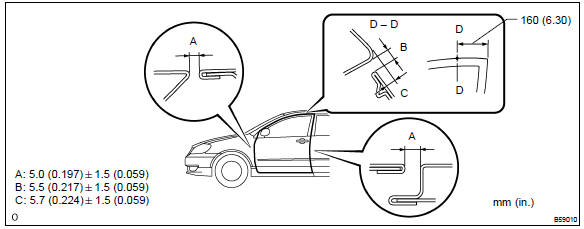 Toyota Corolla. Inspect front door panel sub–assy lh