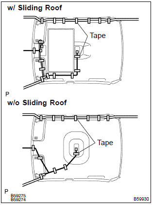 Toyota Corolla. Install roof headlining assy